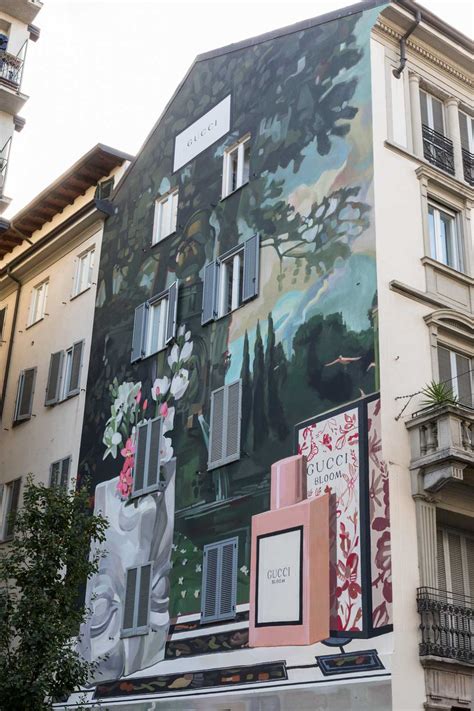 gucci bloom murales|gucci street art.